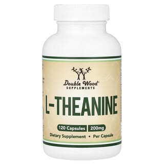Double Wood Supplements, L-Theanine, 200 mg, 120 Capsules