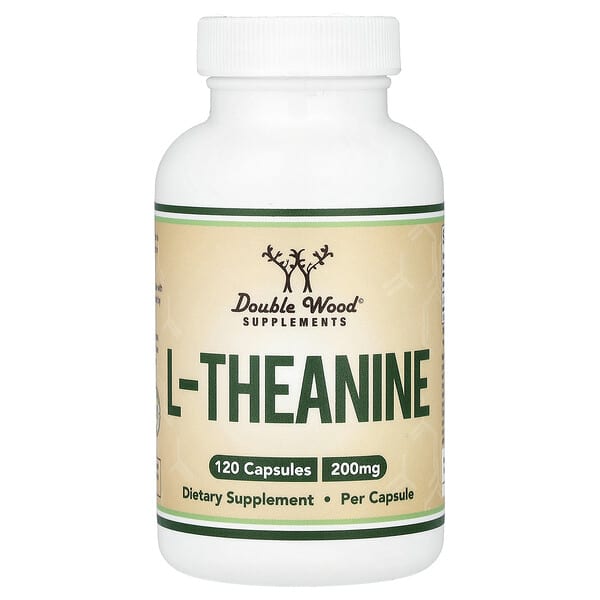Double Wood Supplements, L-Theanine, 200 mg, 120 Capsules — product photo 1