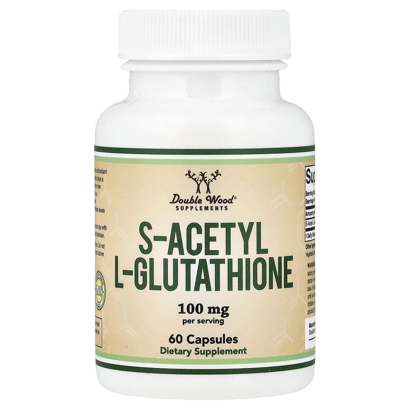 S-Acetyl L-Glutathione, 100 mg, 60 Capsules