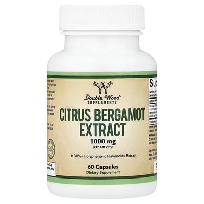 Double Wood Supplements, Citrus Bergamot Extract, 60 Capsules