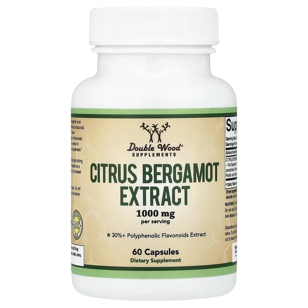Double Wood Supplements, Citrus Bergamot Extract, 60 Capsules — product photo 1