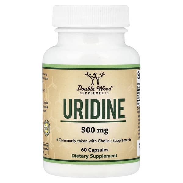 Double Wood Supplements, Uridine, 300 mg, 60 Capsules — product photo 1