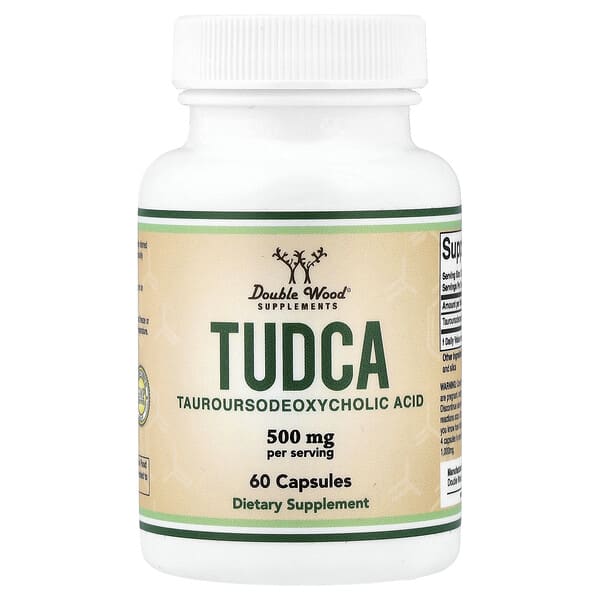 Double Wood Supplements, TUDCA（牛磺熊去氧膽酸），60 粒膠囊（每粒 250 毫克）