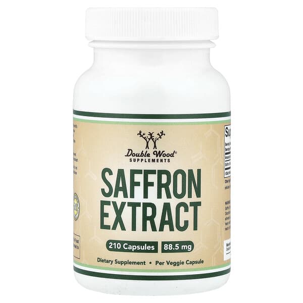 Double Wood Supplements, Saffron Extract, 88.5 mg, 210 Capsules — product photo 1
