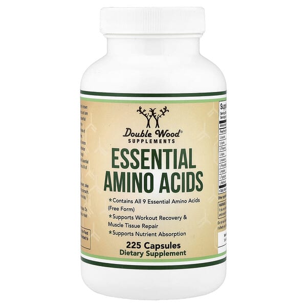 Double Wood Supplements, Essential Amino Acids, 225 Capsules — product photo 1