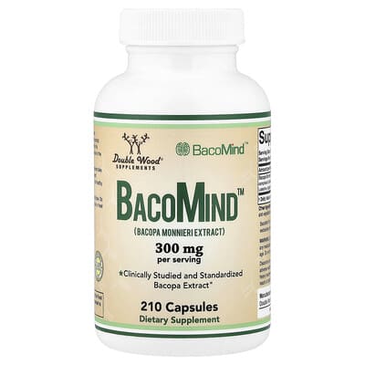 Double Wood Supplements, BacoMind™, 210 Capsules (150 mg per Capsule)