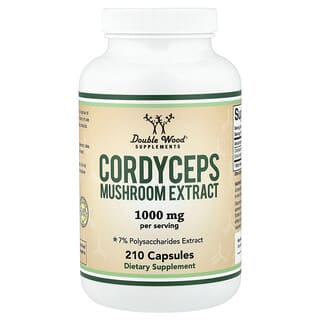Double Wood Supplements‏, مستخلص فطر كورديسيبس ، 210 كبسولة (500 ملجم لكل كبسولة)
