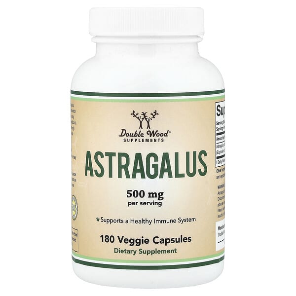 Double Wood Supplements, Astragalus, 180 Veggie Capsules (250 mg per Capsule) — product photo 1