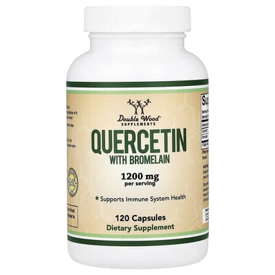 Double Wood Supplements, Quercetin & Bromelain, 120 Capsules