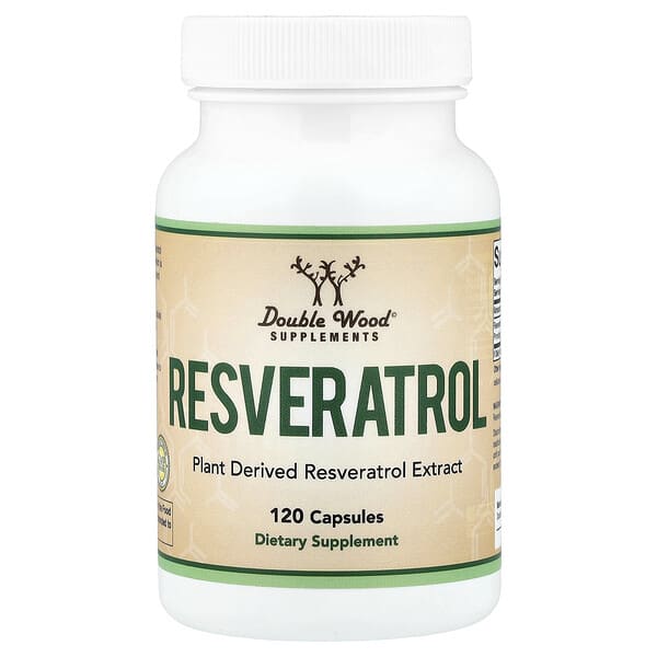 Double Wood Supplements, Resveratrol, 120 Capsules — product photo 1