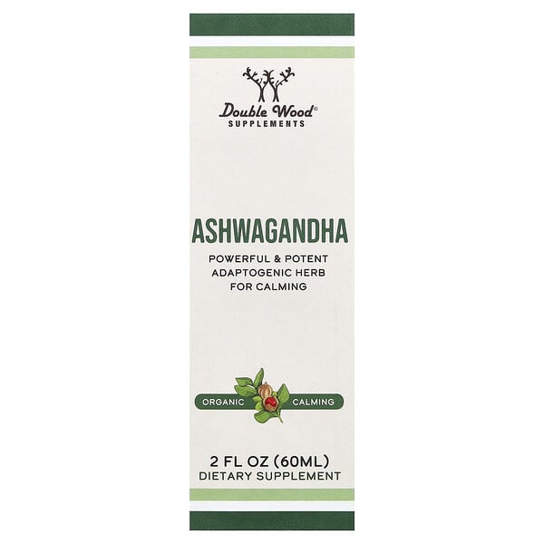 Double Wood Supplements, Ashwagandha, 2 fl oz (60 ml) — product photo 1