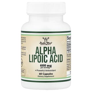 Double Wood Supplements, Acide alpha-lipoïque, 60 capsules (300 mg pièce)