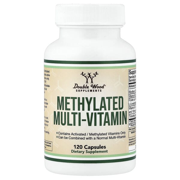 Double Wood Supplements, Methylated Multi-Vitamin, 120 Capsules — product photo 1