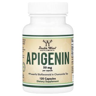Double Wood Supplements (더블 우드 서플리먼츠), Apigenin, 50 mg, 120 Capsules