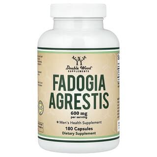 Double Wood Supplements, Fadogia Agrestis, 180 Capsules (300 mg per Capsule)