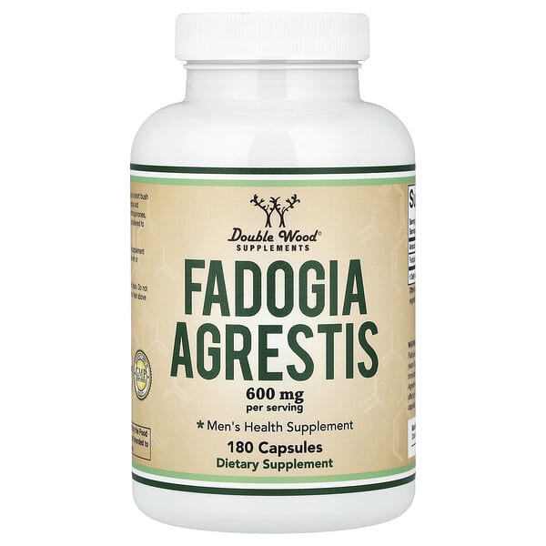 Double Wood Supplements, Fadogia Agrestis, 180 Capsules (300 mg per Capsule) — product photo 1