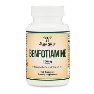 Double Wood Supplements, Benfotiamine, 300 mg, 120 Capsules