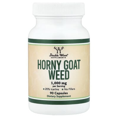 Double Wood Supplements, Epimedium, 90 Capsules (500 mg per capsule)