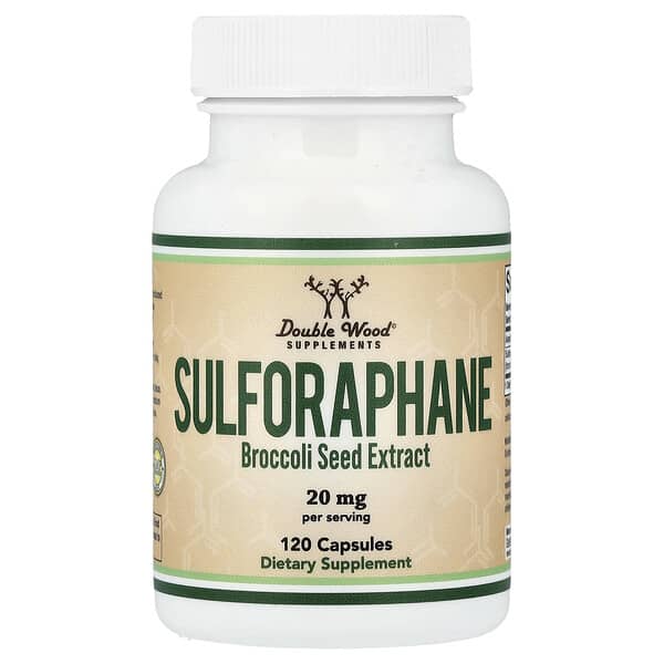 Double Wood Supplements, Sulforaphane, 120 Capsules (10 mg per Capsule) — product photo 1