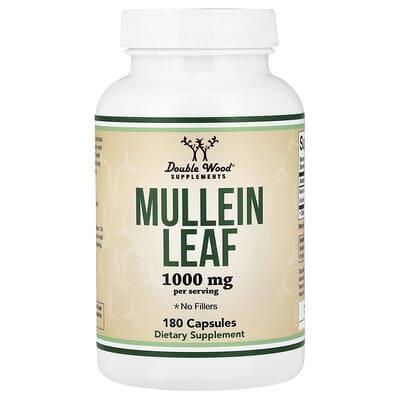 Double Wood Supplements, Olive Leaf, 180 Capsules (500 mg per capsule)