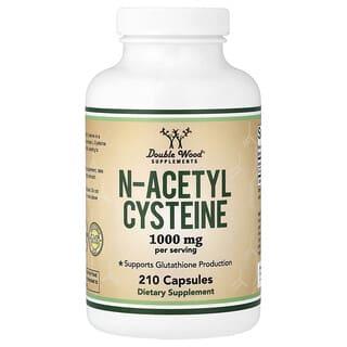 Double Wood Supplements, N-Acetyle Cysteine, 210 Capsules (500 mg per Capsule)