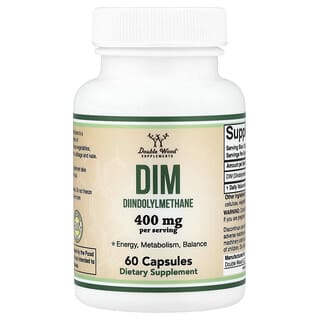 Double Wood Supplements, DIM, 60 капсул (200 мг в 1 капсуле)