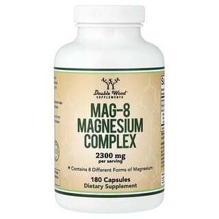 Double Wood Supplements, Mag-8 Magnesium Complex, 180 Capsules