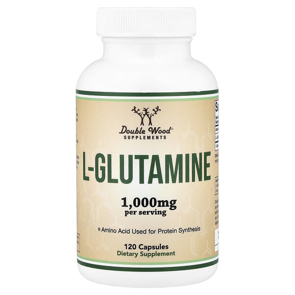 Double Wood Supplements, L-Glutamine, 120 Capsules (500 mg per Capsule) — product photo 1