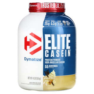 Dymatize, Elite Casein，顺滑香草味，4 磅（1.8 千克）