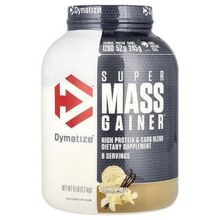 Dymatize, Super Mass Gainer™, Gourmet-Vanille, 2,7 kg (6 lbs.)