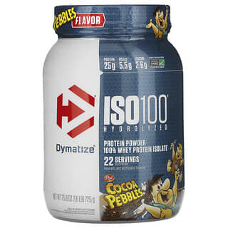 Dymatize Nutrition, ISO100 Hydrolyzed，全分离乳清蛋白，可可麦片，1.6 磅（725 克）