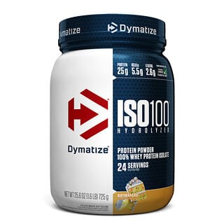 Dymatize Nutrition, ISO100 Hydrolyzed，全分离乳清蛋白，生日蛋糕，1.6 磅（725 克）
