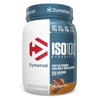 Dymatize Nutrition, ISO100 Hydrolyzed，全分离乳清蛋白，巧克力花生酱，1.6 磅（725 克）