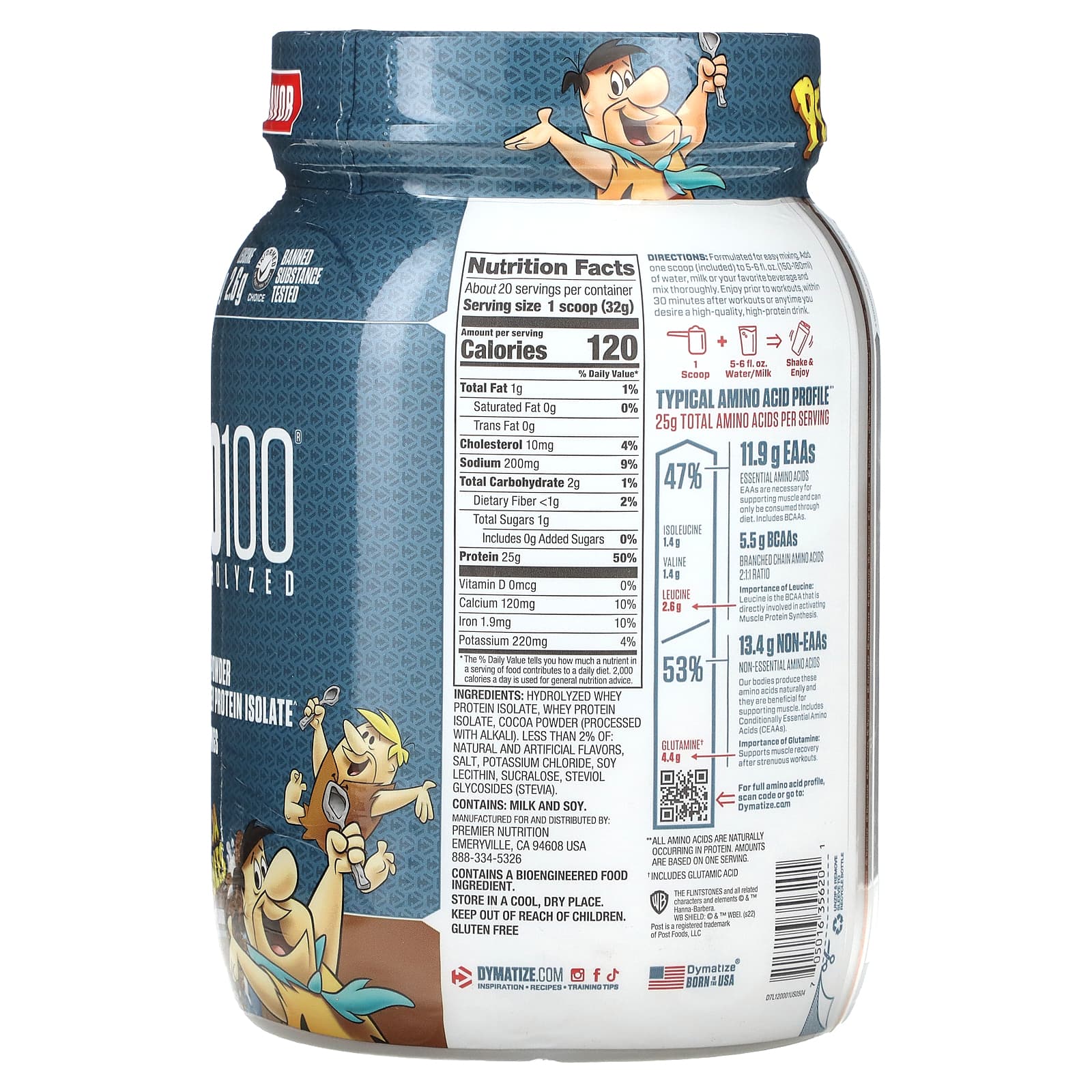 Dymatize, ISO100 Hydrolyzed, 100 Whey Protein Isolate, Cocoa Pebbles