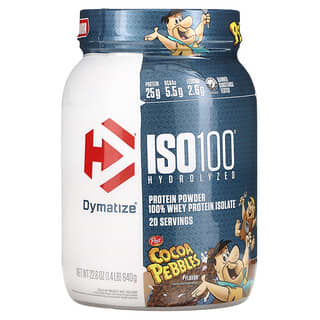 Dymatize Nutrition, ISO100 Hydrolyzed, 100% Whey Protein Isolate, Cocoa Pebbles, 1.4 lb (640 g)