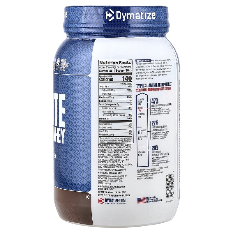 エリート100% Whey®（ホエイ）プロテインパウダー、リッチチョコレート 
