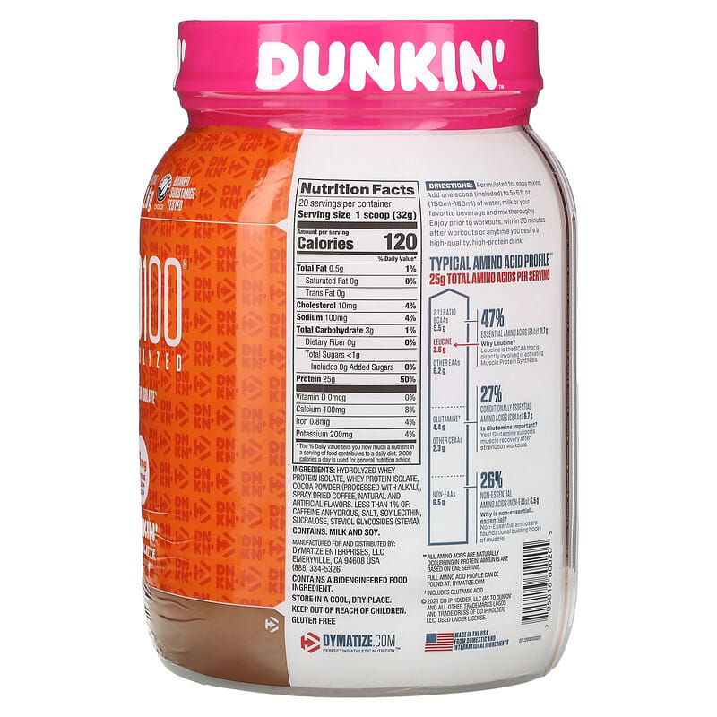 ISO100 Dunkin' Mocha Latte