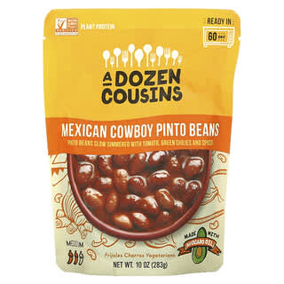 A Dozen Cousins, Mexican Cowboy Pinto Beans, Medium, 10 oz (283 g)