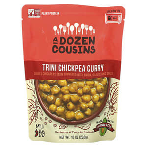 A Dozen Cousins, Trini Chickpea Curry, Mild, 10 oz (283 g)