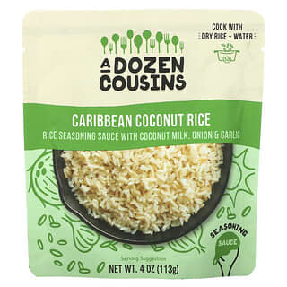 A Dozen Cousins, Карибский кокосовый рис, соус для приправ, 113 унций (4 унции)