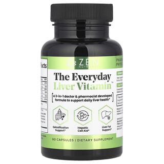 Zen Nutrients, The Everyday Liver Vitamin™, 60 capsules