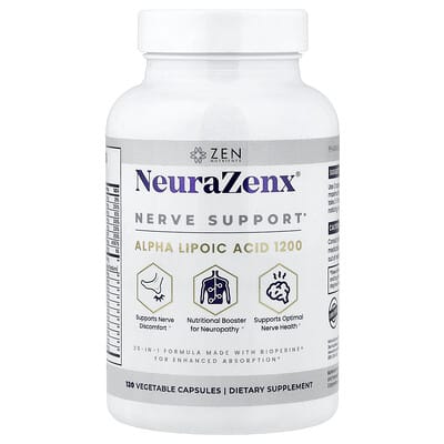 Zen Nutrients, NeuraZenx®, Neural Support, 120 Vegetarian Capsules