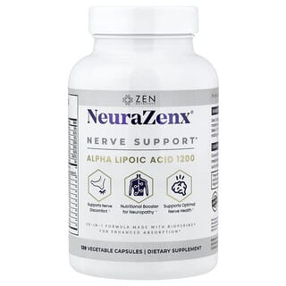 زين نيوترشنز‏, NeuraZenx® ، لدعم الأعصاب ، 120 كبسولة نباتية