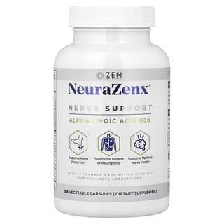 Zen Nutrients, NeuraZenx®, Nerve Support, 120 Vegetable Capsules