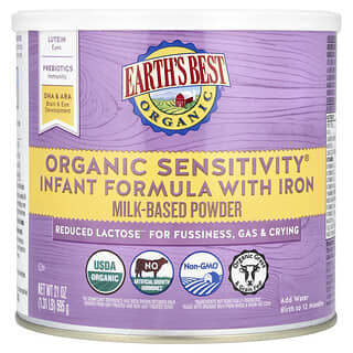 Earth's Best, Organic Sensitivity Infant Formula with Iron, 23.2 Oz.