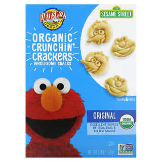 Earth's Best‏, קרקרים אורגניים Crunchin' Crackers, לגיל שנתיים ומעלה, מקורי, 150 גרם (5.3 אונקיות)