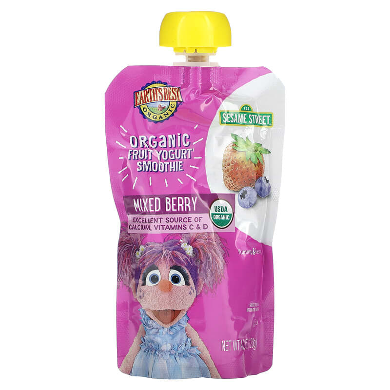 Organic Fruit Yogurt Smoothie, Years and Up, Mixed Berry, oz