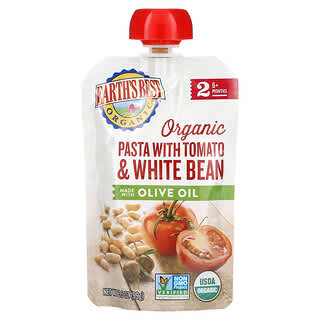 Earth's Best, Bio-Pasta mit Tomate und weißen Bohnen, ab 6 Monaten, 99 g (3,5 oz.)