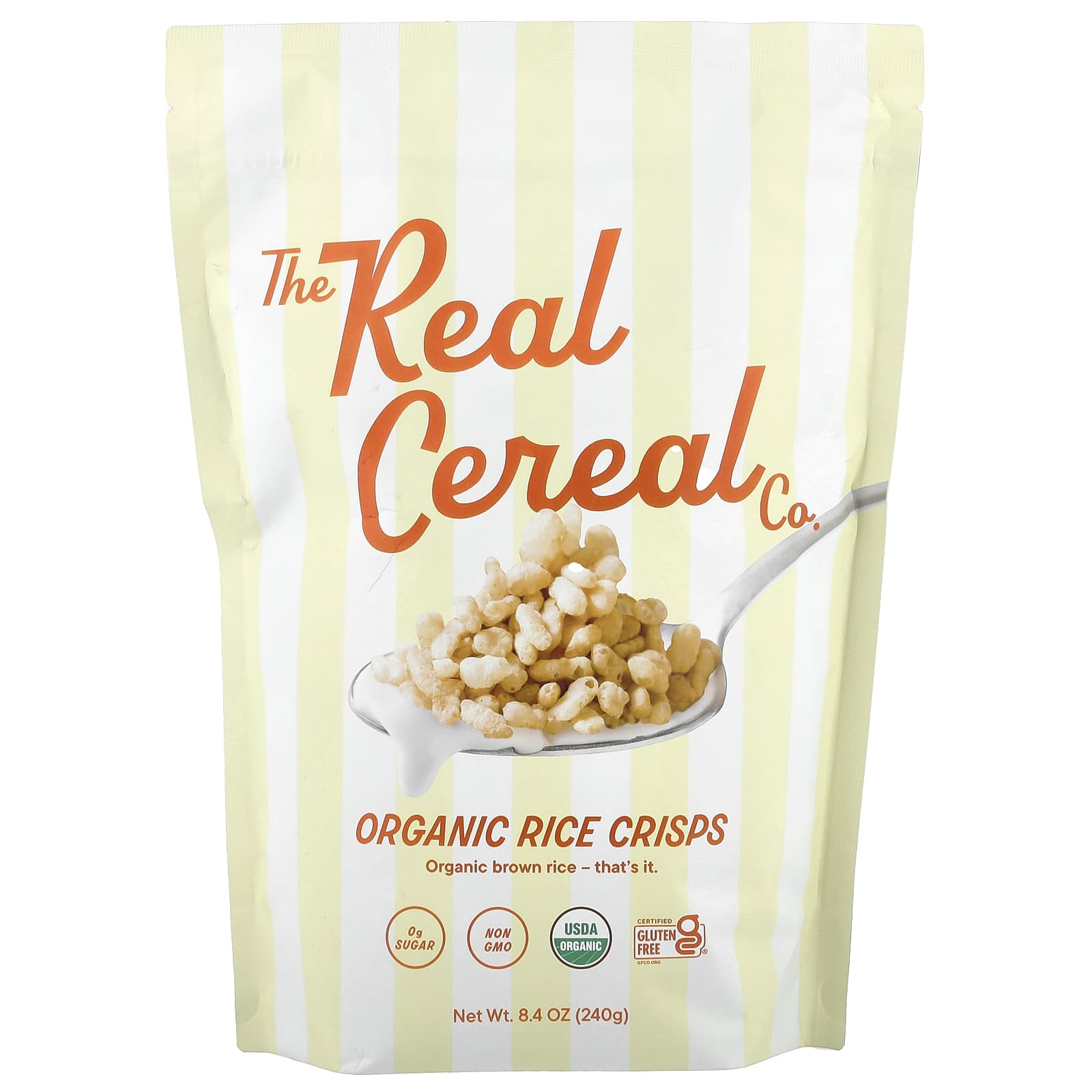 The Real Cereal Co, органические рисовые чипсы, 240 г (8,4 унции)