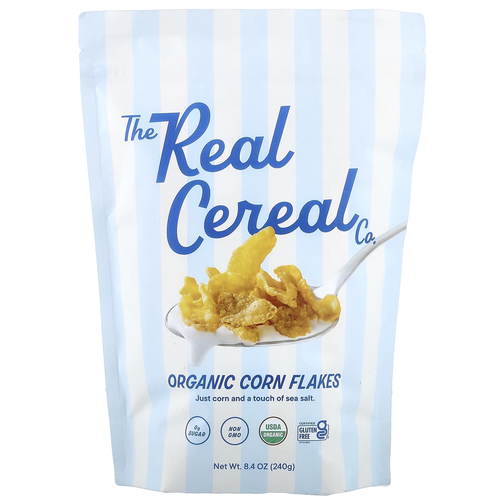 The Real Cereal Co, органические кукурузные хлопья, 240 г (8,4 унции)